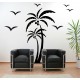 Stickers Palmier et oiseaux