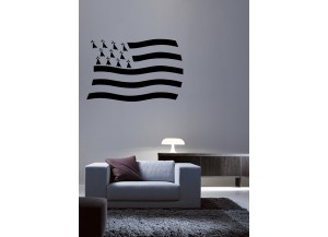 stickers Drapeau Breton flottant 