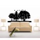Stickers Arbres et oies sauvages