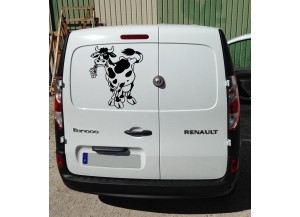 Stickers Vache et fleurs