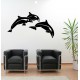 Stickers Trois dauphins