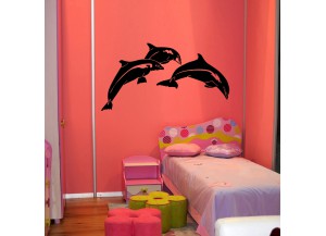 stickers Trois dauphins