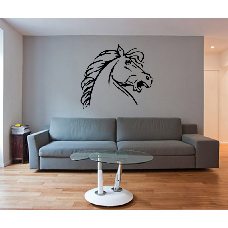 Stickers Cheval au galop - Tatoutex-Stickers