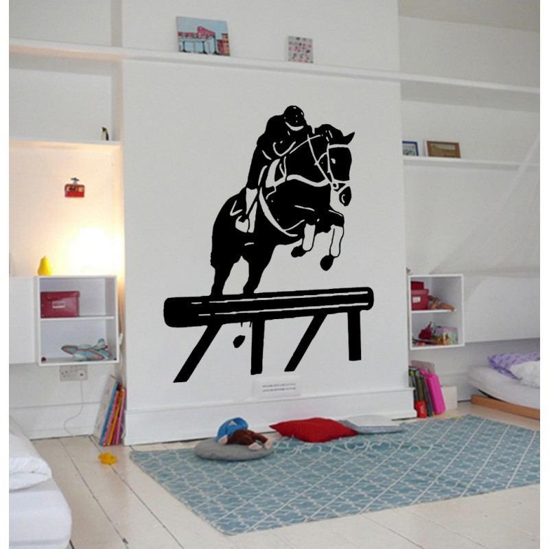Mural cheval chevaux poney cavaliers Sticker Autocollant Sticker 3