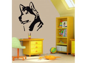 stickers chien husky