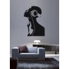 Stickers Femme et écouteur