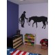 Stickers Cow boy et cheval