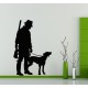 Stickers Chasseur et chien