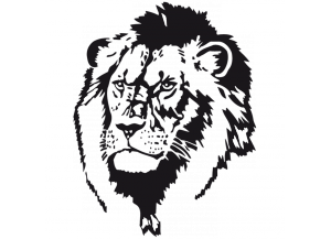 Stickers Tête de lion