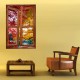 Stickers trompe l'oeil fenêtre Ambiance japonaise