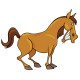 stickers cheval qui rit