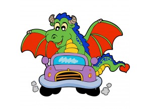 stickers dragon en voiture