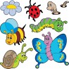 Stickers les animaux du jardin