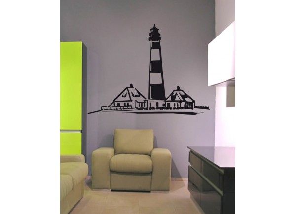 Stickers phare et maisons bretonne