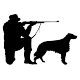 Stickers chasseur et son chien
