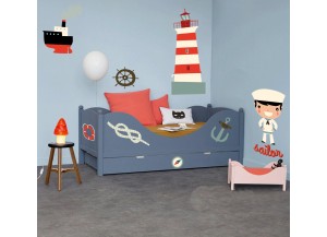 Stickers planche déco marine enfant