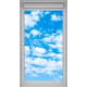 Stickers trompe l'oeil velux Le ciel bleu