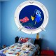Stickers trompe l'oeil hublot Bateau coulé