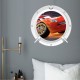 Stickers trompe l'oeil hublot blanc Cars Flash Mac Queen