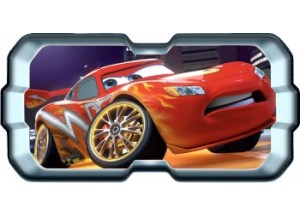 Stickers trompe l'oeil hublot 3D Cars Flash Mac Queen