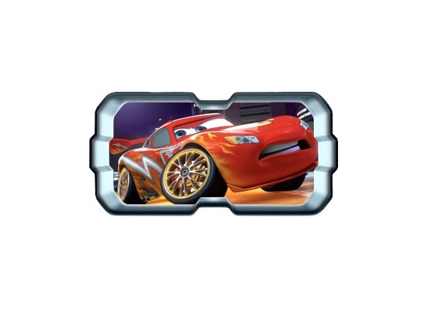 Stickers trompe l'oeil hublot 3D Cars Flash Mac Queen