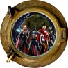 Stickers trompe l'oeil hublot Bateau coulé