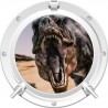 Stickers trompe l'oeil hublot Bateau coulé