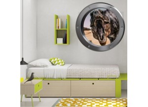 Stickers trompe l'oeil hublot Bateau coulé