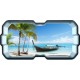 Stickers trompe l'oeil hublot Bateau coulé