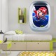 Stickers trompe l'oeil hublot avion Mario galaxy