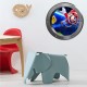 Stickers trompe l'oeil hublot argent Mario galaxy