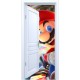 Stickers trompe l'oeil porte blanche ouverte Mario Kart