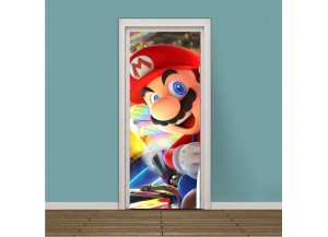 Sticker pour porte Mario Kart