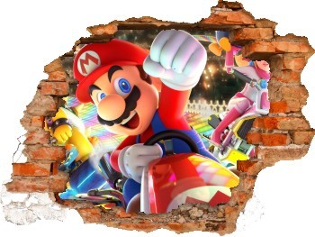 Super Mario Smash Bros 3D Smashed Trou Autocollant Mural Décalque À faire soi-même Murale jeu H826 Super Mario Smash Bros 3D Smashed Trou Autocollant Mural Décalque À faire soi-même Murale jeu H826