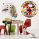 Stickers trompe l'oeil hublot doré Mario Kart
