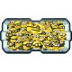 Stickers trompe l'oeil hublot 3D Les Minions
