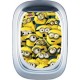 Stickers trompe l'oeil hublot avion Les Minions