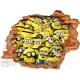 Sticker trompe l'oeil 3D mur déchiré Les Minions