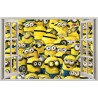 Stickers trompe l'oeil fenêtre ouverte Les Minions
