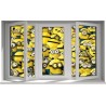 Stickers trompe l'oeil fenêtre Les Minions