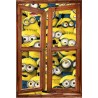 Sticker trompe l'oeil fenêtre cassée Les Minions