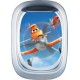 Stickers trompe l'oeil hublot avion Planes Dusty
