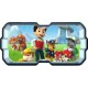 Stickers trompe l'oeil hublot 3D Pat Patrouille