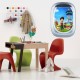 Stickers trompe l'oeil hublot avion Pat Patrouille