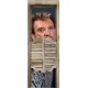 Stickers trompe l'oeil porte de saloon Johnny Hallyday au revoir