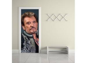 Sticker pour porte Johnny Hallyday au revoir