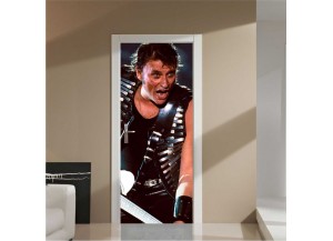 Sticker pour porte Johnny Hallyday Rock