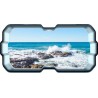 Stickers trompe l'oeil hublot 3D rocher mer de Bretagne