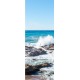 Sticker pour porte rocher mer de Bretagne