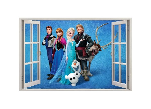 Stickers pour fenetre La Reine des Neiges Disney Frozen